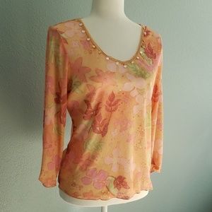 J. Jill Three Quarter Sleeve Shirt